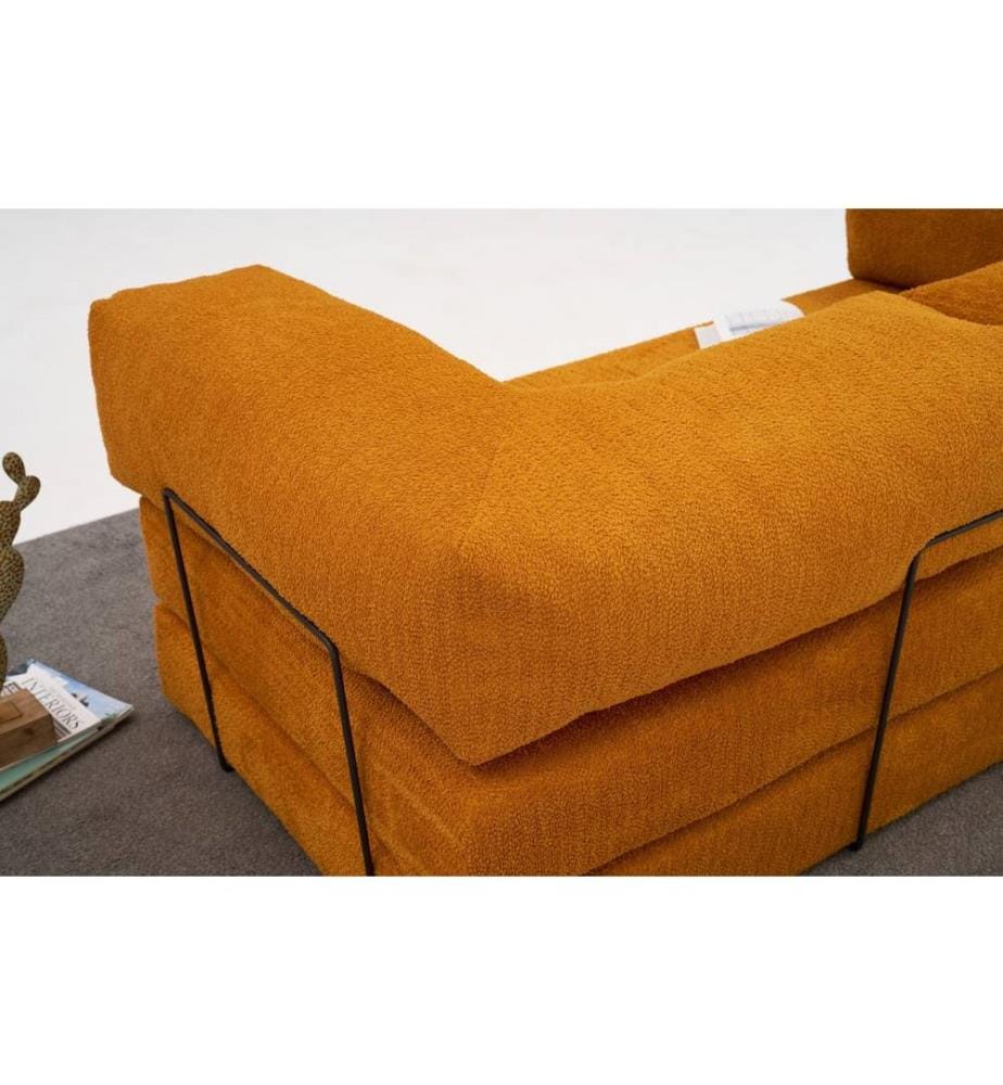 Komfort 3-Sitz Sofa - Orange