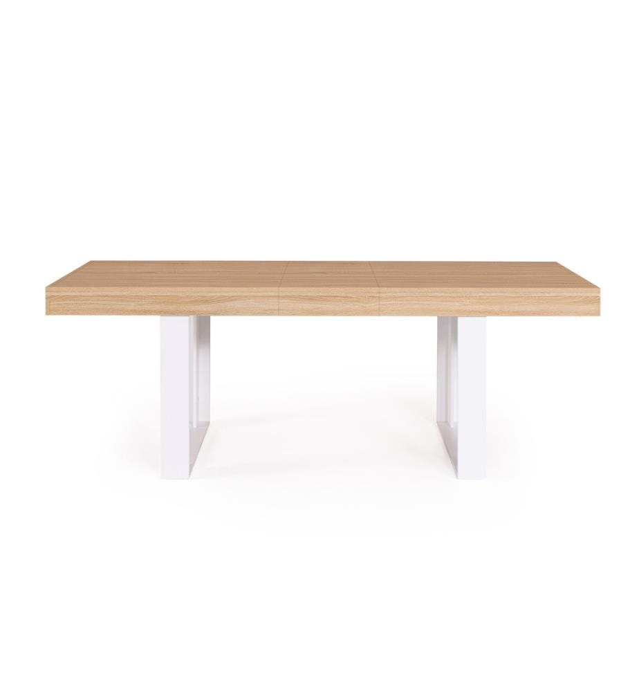 Brixton Extensible Dining Table 160-200 x 80 x 75 cm - White