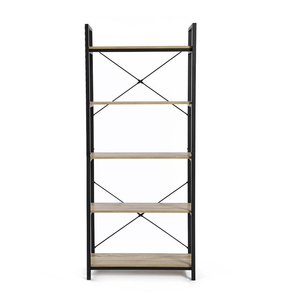 Scaffale industriale Memphis a 5 livelli - 170 cm - Marrone e nero