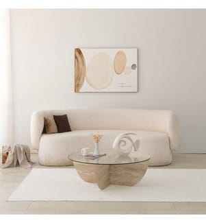 Lily Couchtisch - Travertin