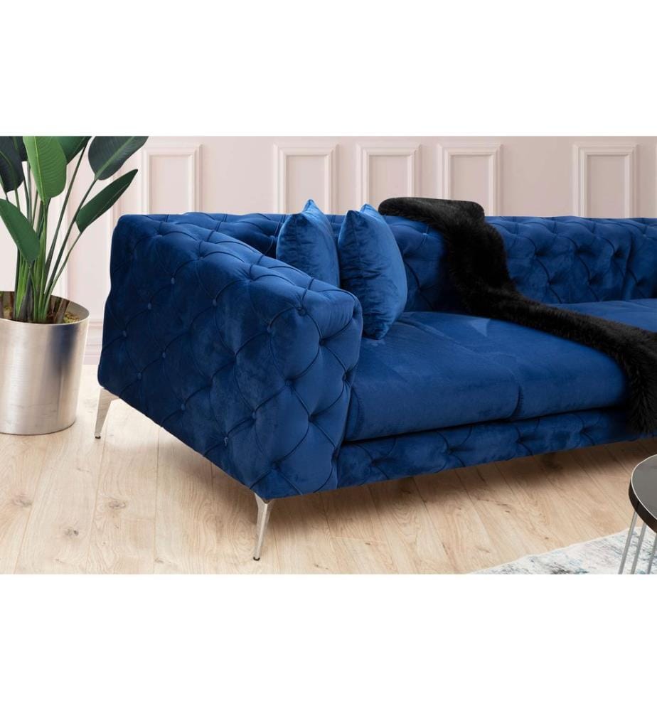Ecksofa „Como“ – Marineblau