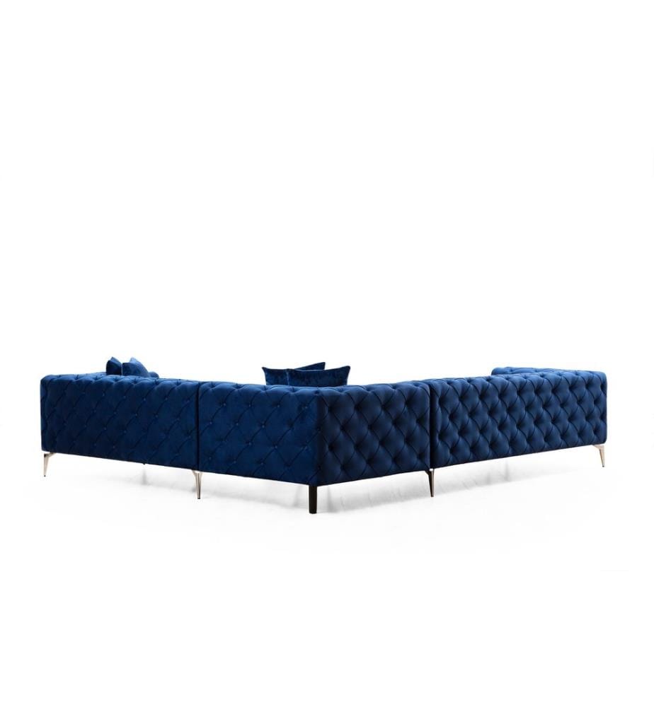 Ecksofa „Como“ – Marineblau