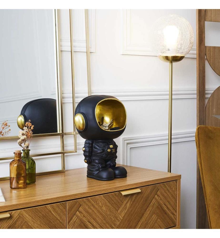 Statue Astronaut Leer Tasche Schwarz M4