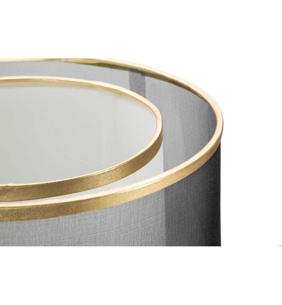 Tischleuchte Levels cm Ø 25 x 48 - Schwarz und Gold