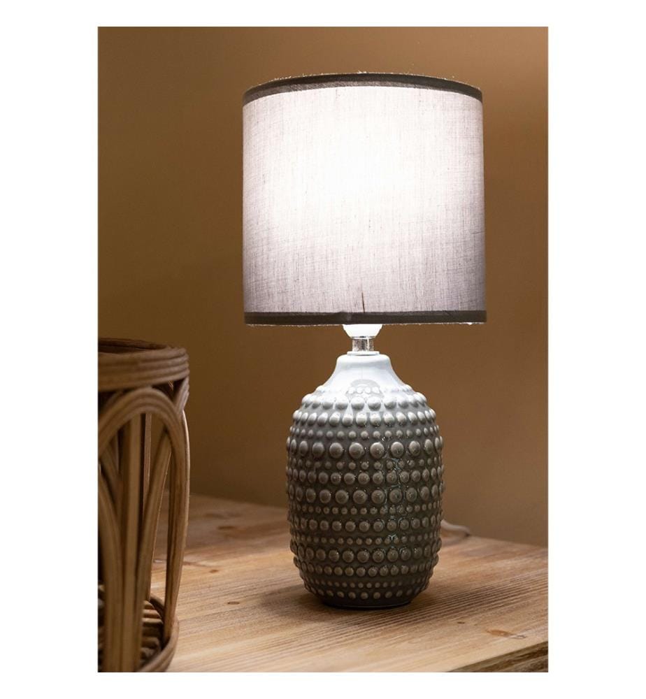 Tischlampe Ø 15 x 30,5 cm - Grau