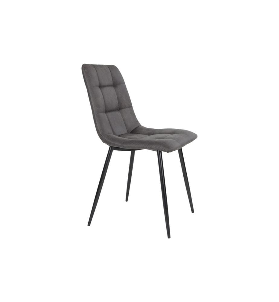 House Nordic - Stuhl Middelfart 2 Stück, 86 x 55 cm, Dunkelgrau/Schwarz