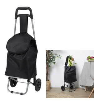 Chariot Shopping 2 Roues - Noir