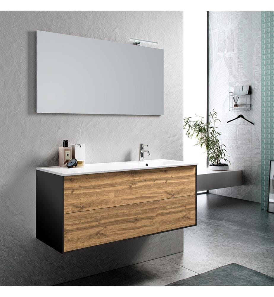 Badezimmerset Waschbecken rechts 4-teilig Ago