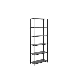 Bibliothek Newcastle 185x69,5x30 cm - Schwarz