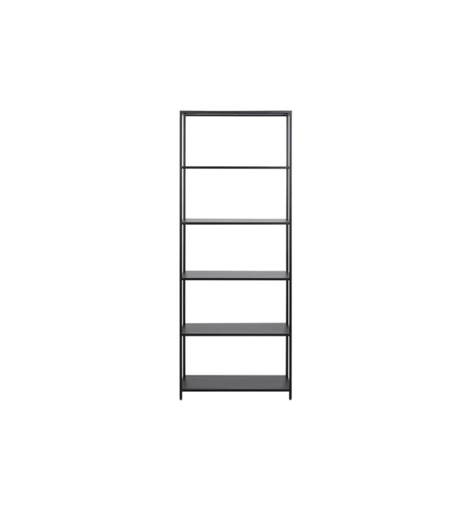 Bibliothek Newcastle 185x69,5x30 cm - Schwarz