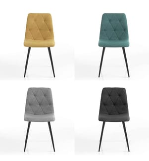 Lot de 4 Chaises - Multicolore