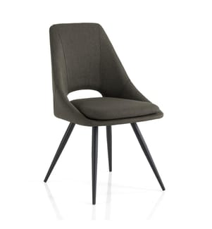 Set di 2 sedie Betta - Grigio scuro