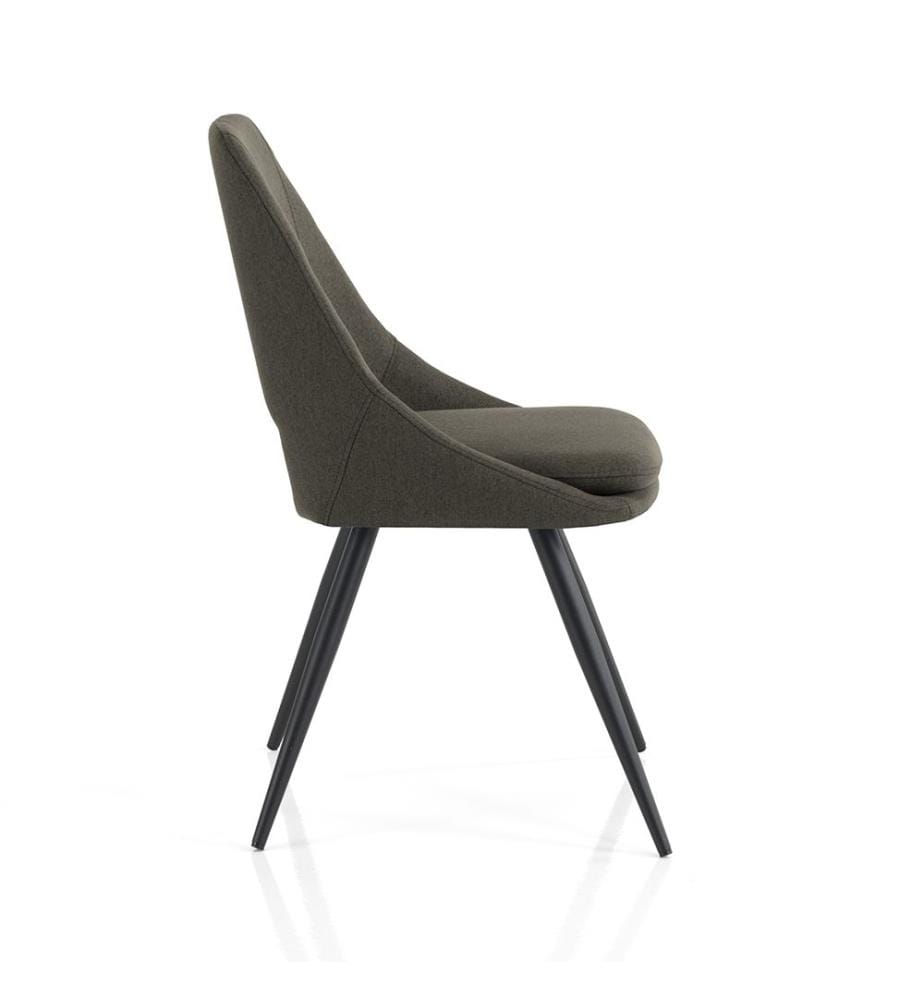 Set di 2 sedie Betta - Grigio scuro