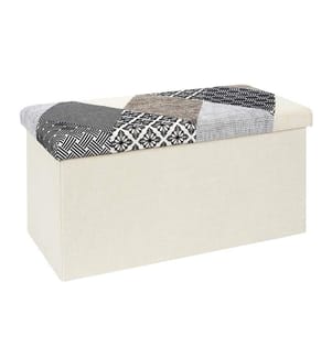 Folding Bench Chest 76 x 38 x 38 cm - Multicoulore
