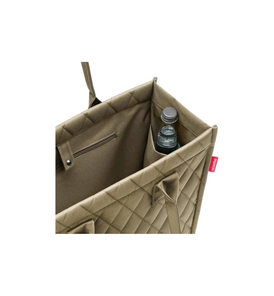 REISENTHEL - Sac daily shopper Rhombus olive