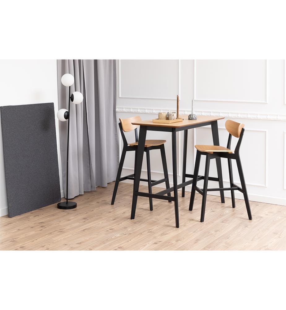 Stehtisch Roxby 105 x 120 x 60 cm - Natur