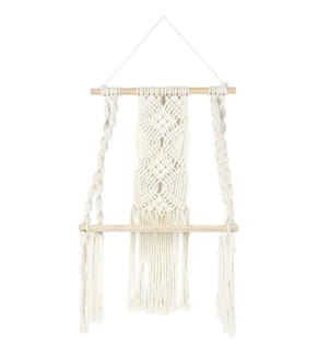 Regal B30 cm Deco Boho M6 - Creme und Hellbraun