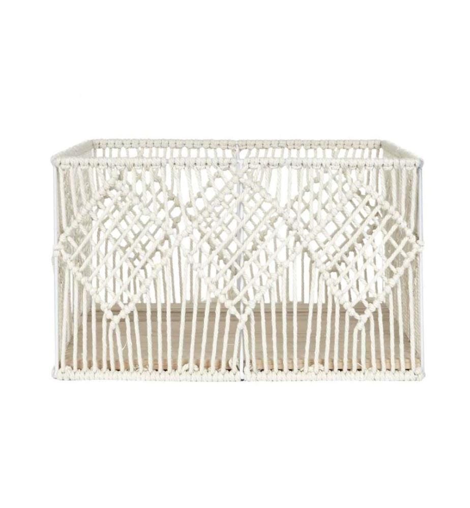 Rechteckiger Korb Gigogne x3 Boho - Beige