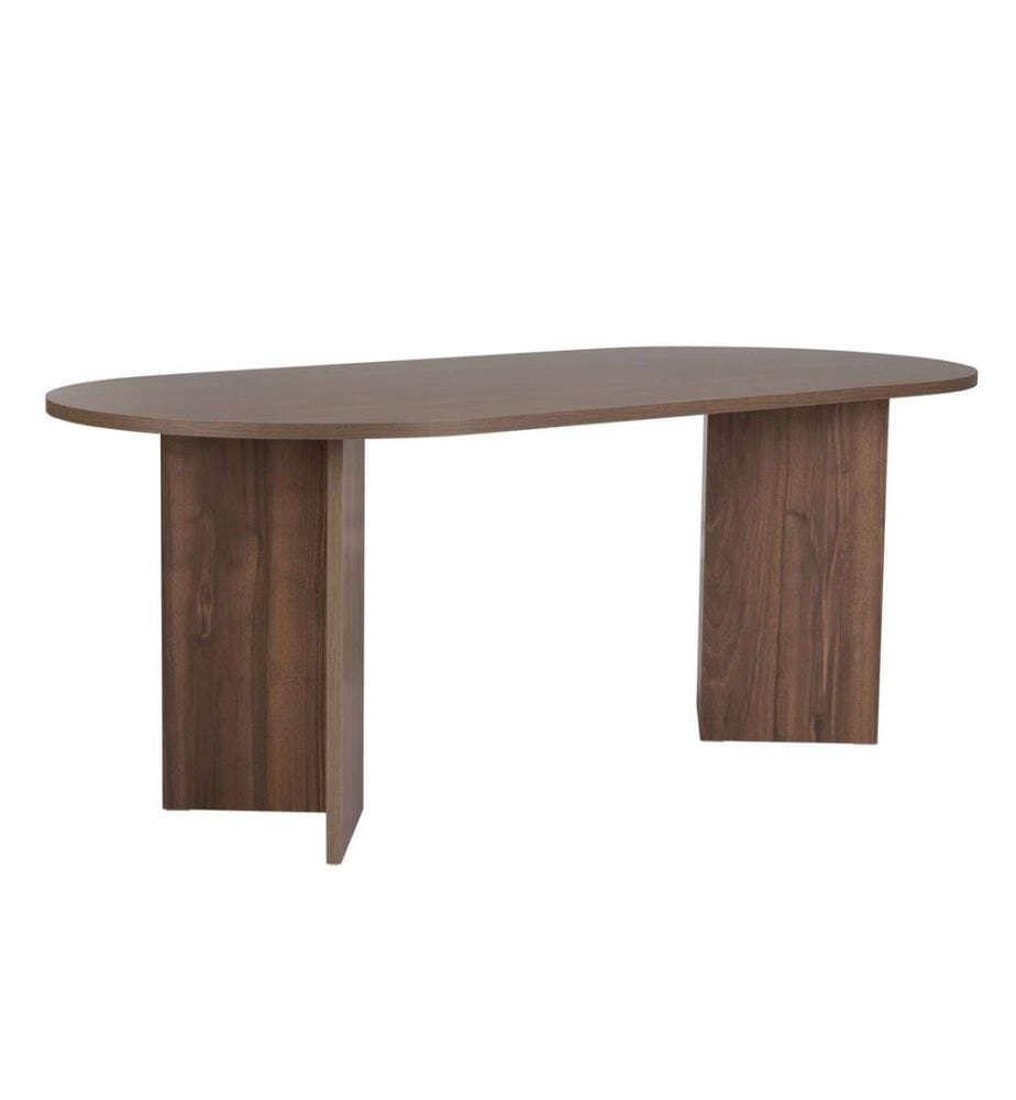 Dining Table, Walnut, 100% MELAMINE COATED PARTICLE BOARD