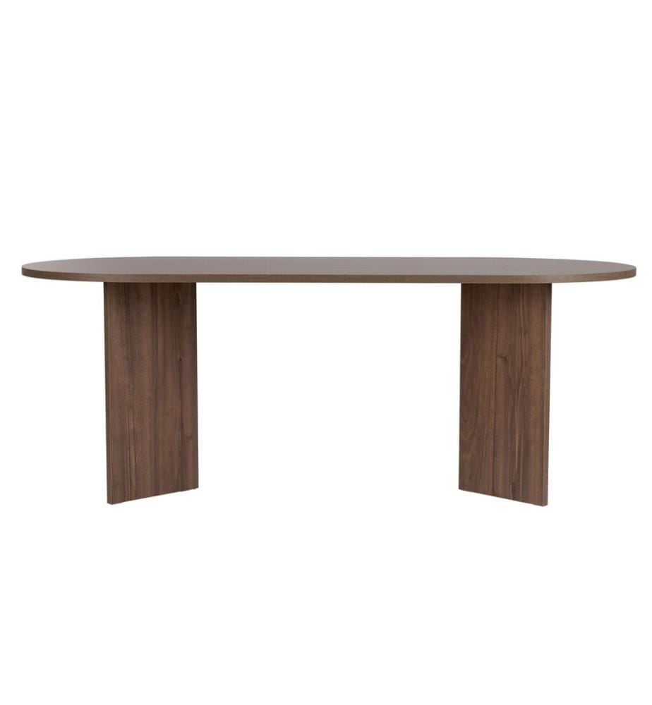 Dining Table, Walnut, 100% MELAMINE COATED PARTICLE BOARD