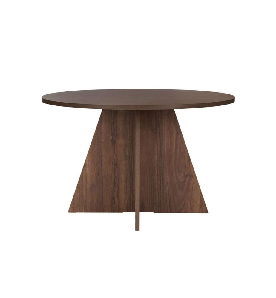 Dining Table, Walnut, 100% MELAMINE COATED PARTICLE BOARD