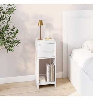 2er-Set Nachttische Uma 1 Schublade - Weiss