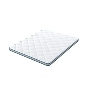 Matratzenauflage 2 in 1 Seite FRESH Sommer + Seite Memory-Schaum 140 x 200 - Thermo Fresh Blau - Topper 5 cm