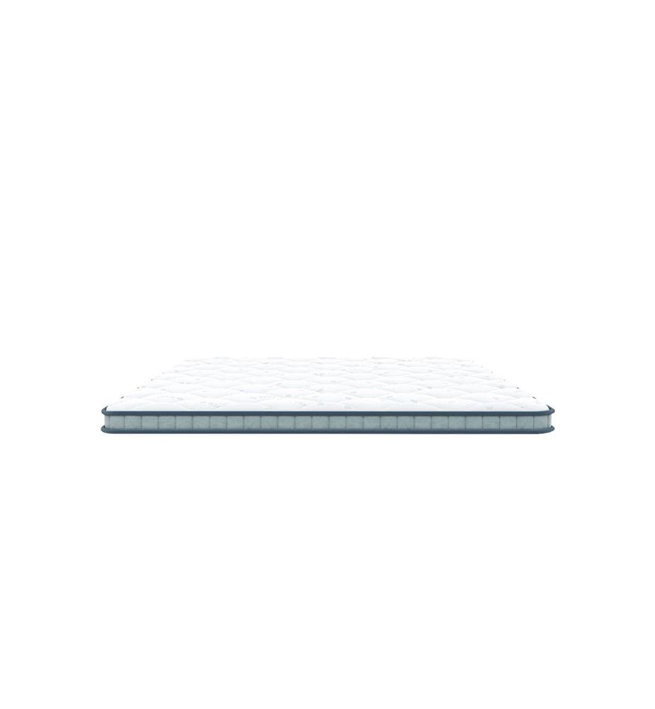 Matratzenauflage 2 in 1 Seite FRESH Sommer + Seite Memory-Schaum 140 x 200 - Thermo Fresh Blau - Topper 5 cm