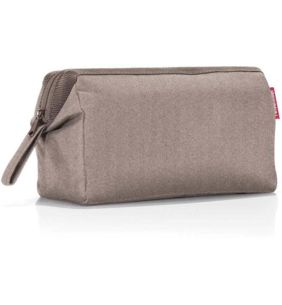 REISENTHEL - Trousse de toilette Travelcosmetic Herringbone Mokka
