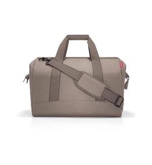 REISENTHEL - Umhängetasche Allrounder L Herringbone Mokka
