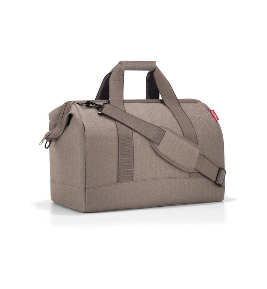 REISENTHEL - Umhängetasche Allrounder L Herringbone Mokka