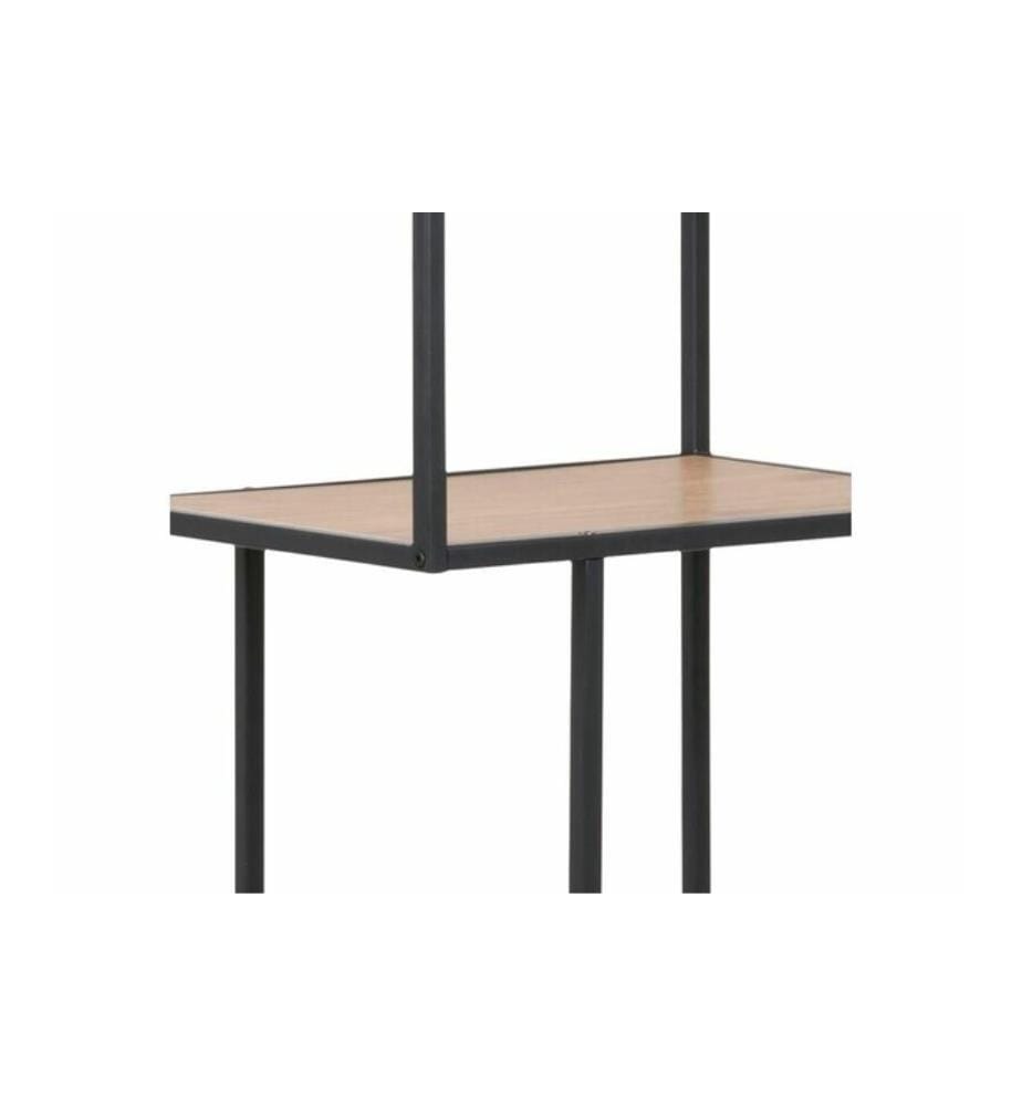 Bibliothek Seaford 185 x 77 x 35 cm - Hellbraun und Schwarz