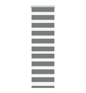 Doppelrollo Dunkelgrau 50x100 cm Stoffbreite 45,9 cm Polyester