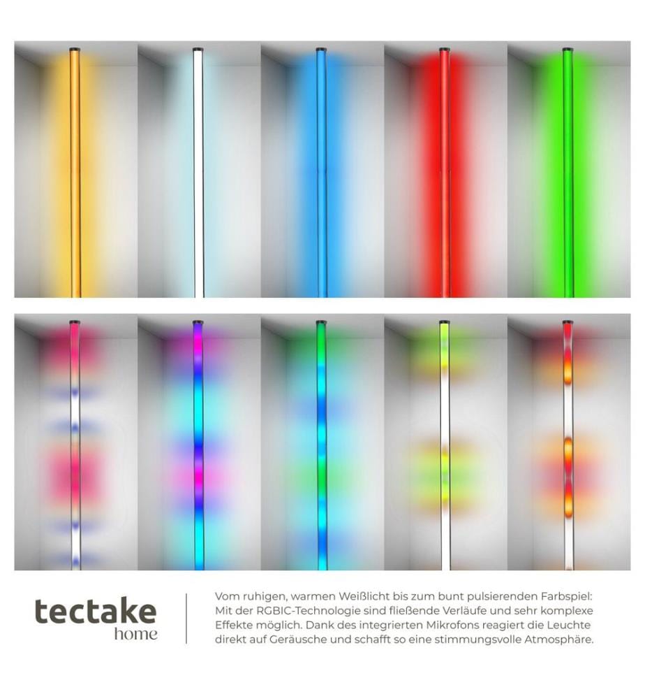 LED-Stehlampe Spectra, 16 Millionen Farben, 200 Lichtmodi - pro Stück