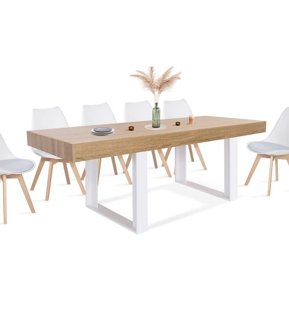 Brixton Dining Table 225 x 90 x 78 cm - White