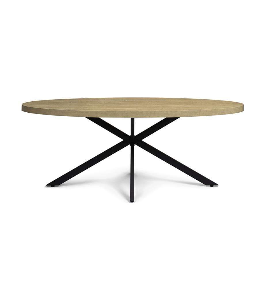 Céleste Dining Table 200 x 90 x 75 cm - Black & Brown