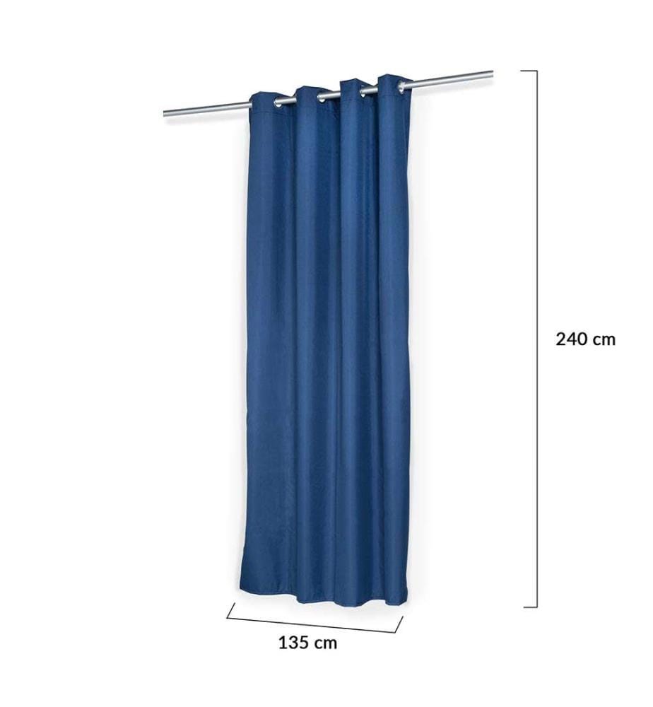 Lot de 2 Rideaux Thermiques 135x240cm - Bleu