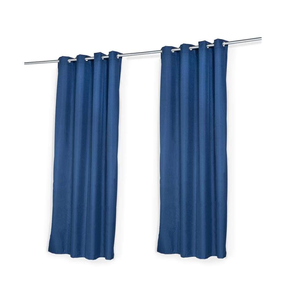 Lot de 2 Rideaux Thermiques 135x240cm - Bleu