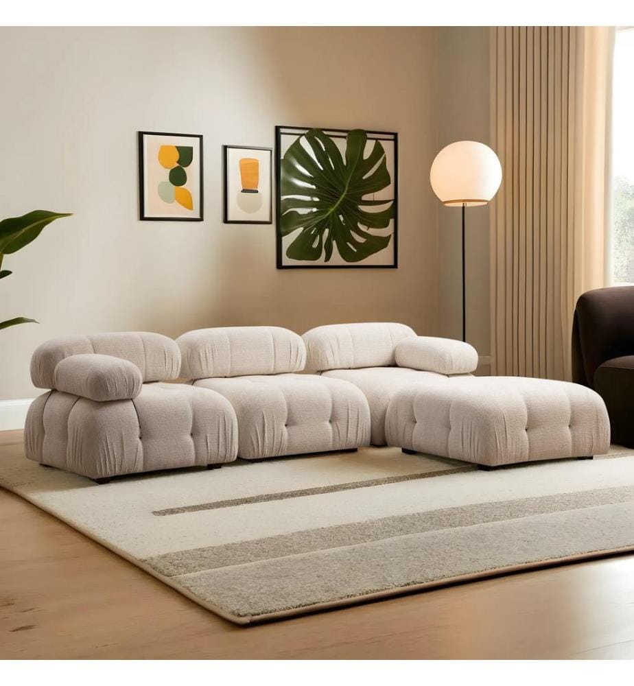 Bubble Corner Sofa - Cream