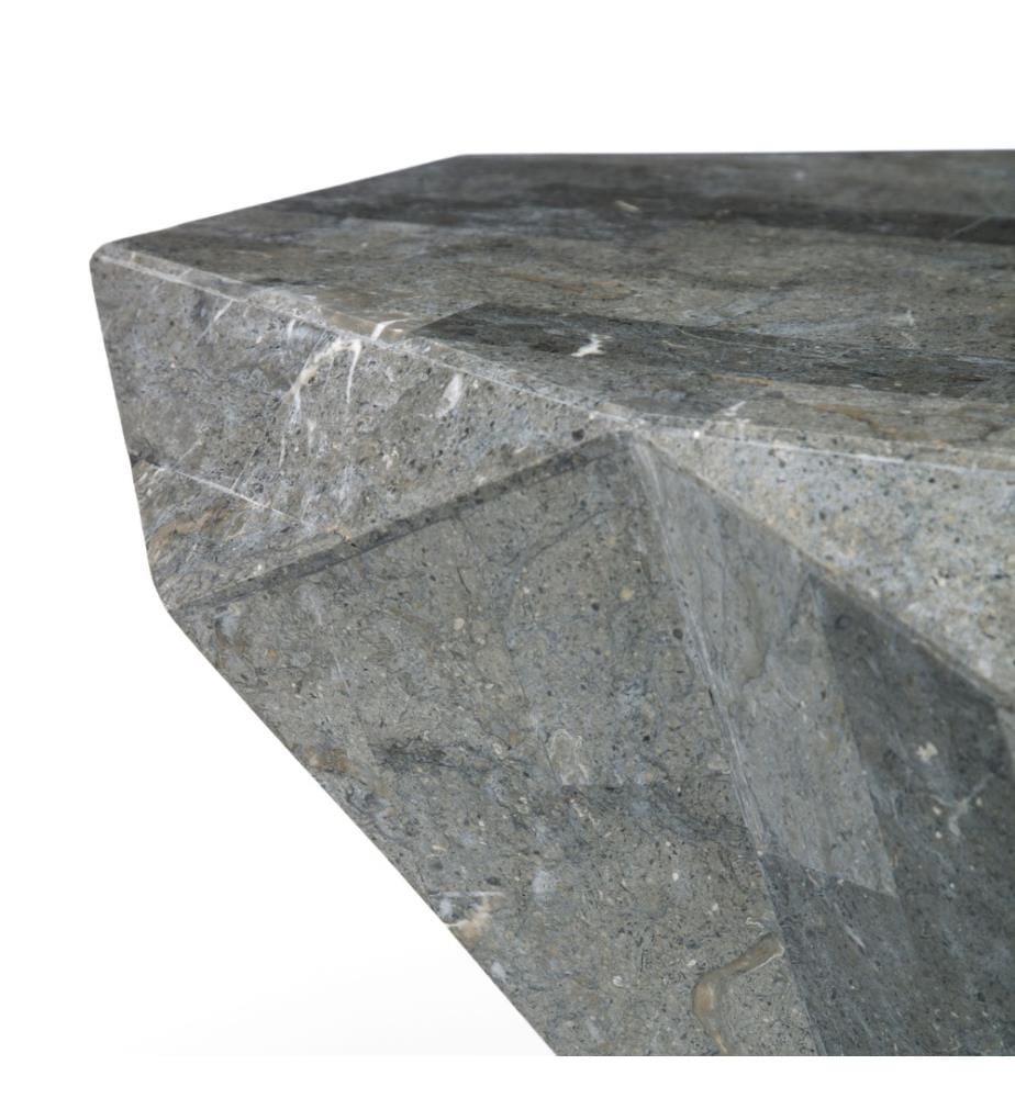 Diamond Fossil Stone Coffee Table 120x70x40 cm