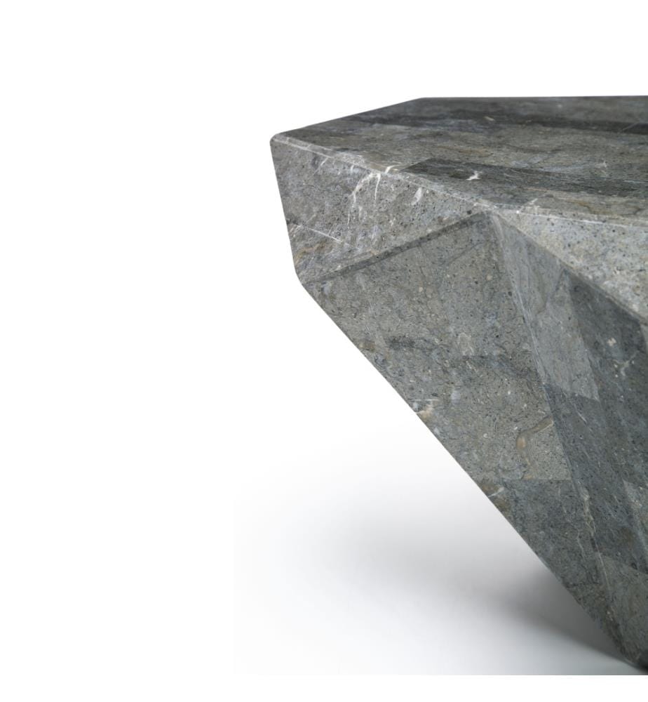Diamond Fossil Stone Coffee Table 120x70x40 cm