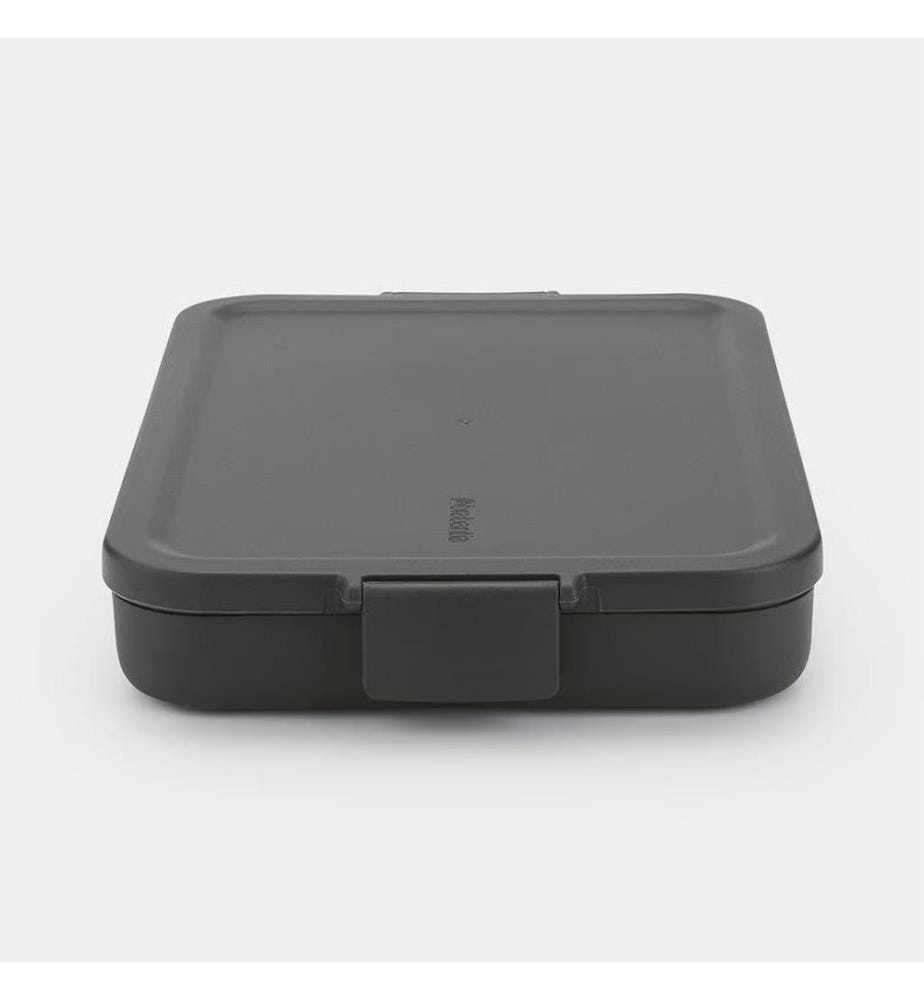 Boîte à lunch Make & Take, Plat, Plastique - Gris foncé