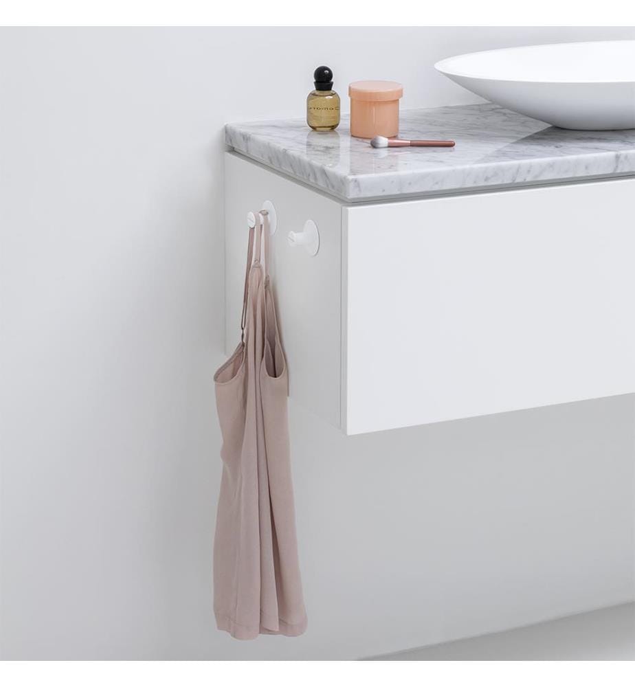 Handtuchhaken ReNew 2er Set Schrauben und Klebeband - Weiss