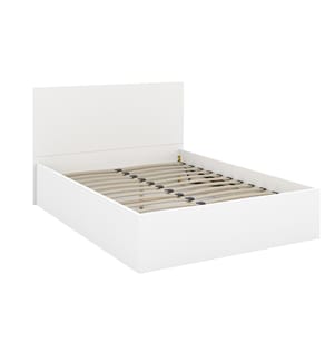 Sicilia box bed with box spring and headboard 160x200m - White