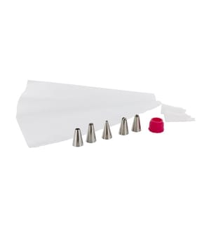 Lot de 5 Douilles - Blanc et Argenté