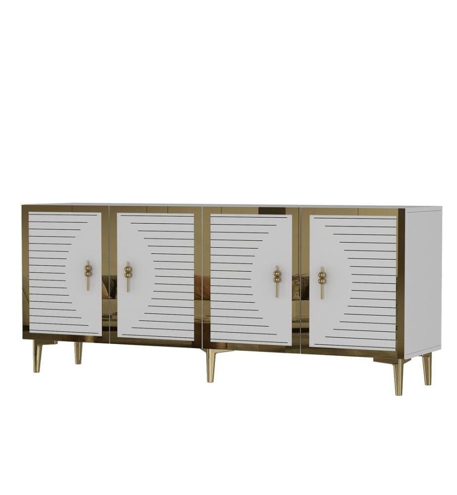 Console - Blanc / Or