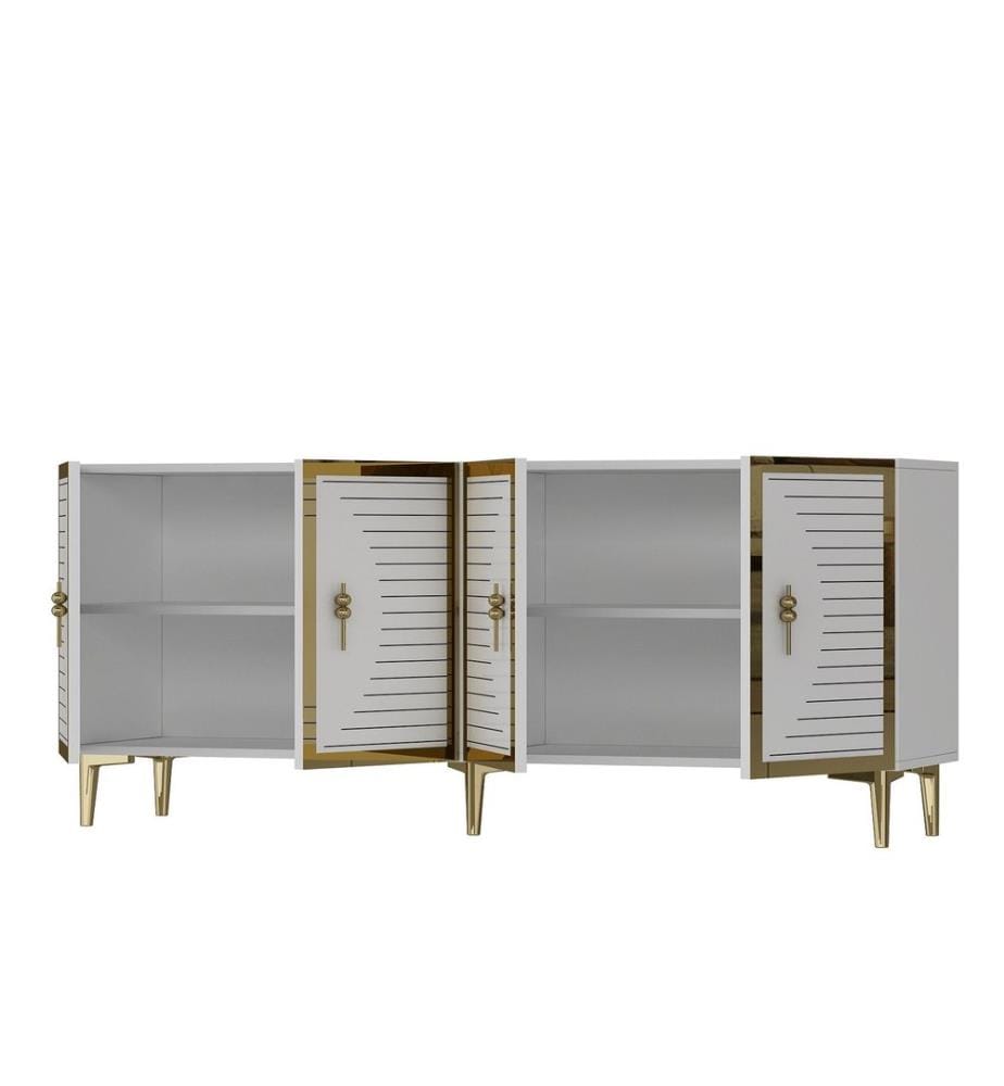 Console - Blanc / Or