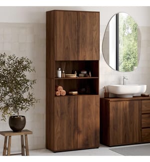 Mobile da bagno a 4 ante Tom - Marrone