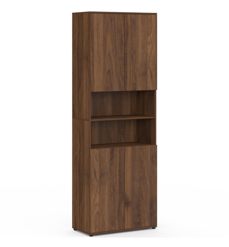 Armoire salle de bain Tom 4 portes - Brun