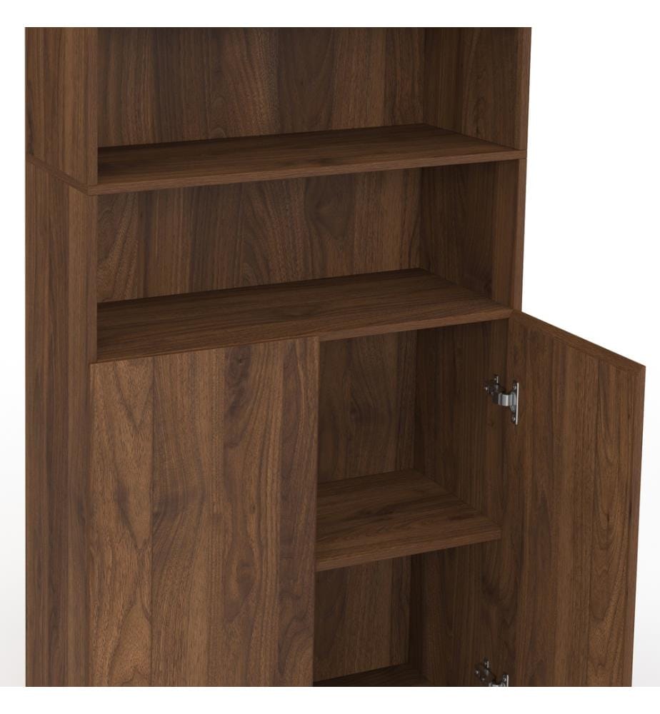 Armoire salle de bain Tom 4 portes - Brun